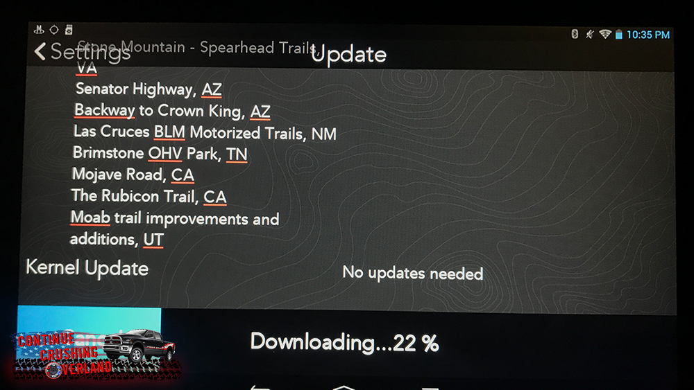 magellan trx7 continue crushing overland update list 2